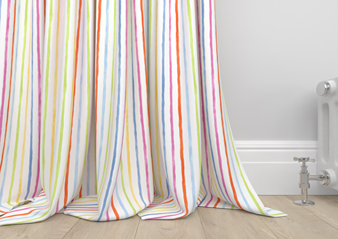 Vintage Stripe, Rainbow - Made to Measure Curtains - Image 6